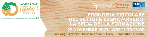 Economia circolare nel settore legno/arredo: la sfida della formazione
