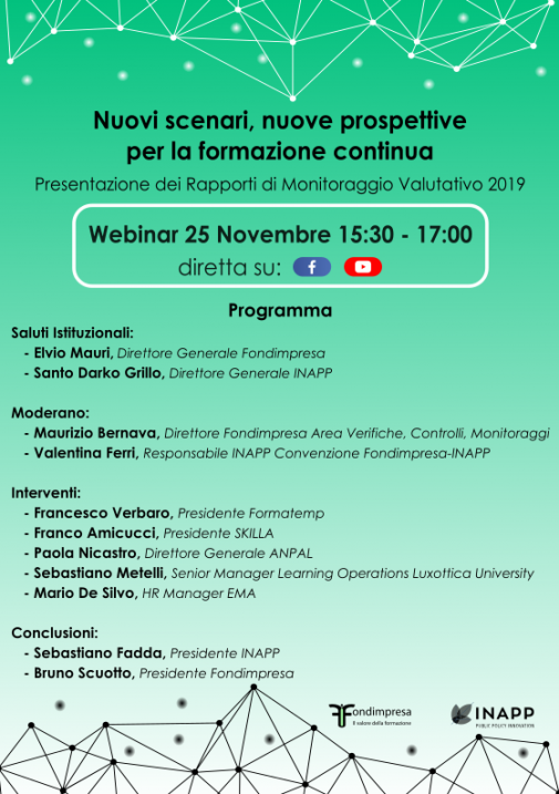 Nuovi scenari, nuove prospettive per la formazione continua